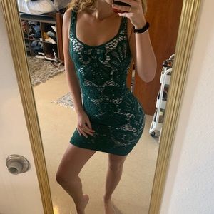 Free people lace stretchy bodycon dress